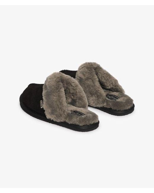 Superdry Black & Co Mule Slipper