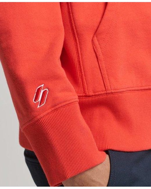 Superdry Red Code Surplus Logo Hoodie Sunset for men