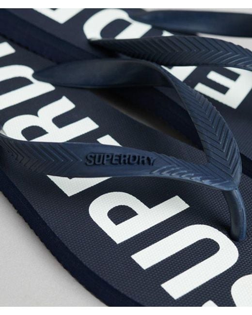 Superdry Blue & Co Code Core Sport Flip Flops for men