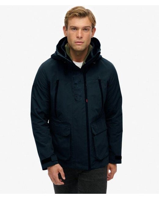 Superdry Blue & Co Colour Block Windbreaker Jacket for men