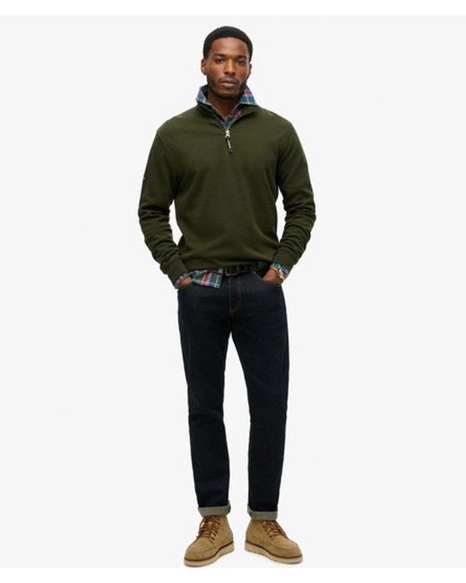 Superdry Green & Co Utility Logo Half-zip Sweatshirt for men