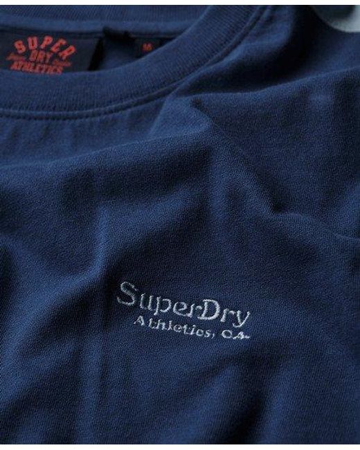 Superdry Blue Essential Logo Retro T-shirt for men