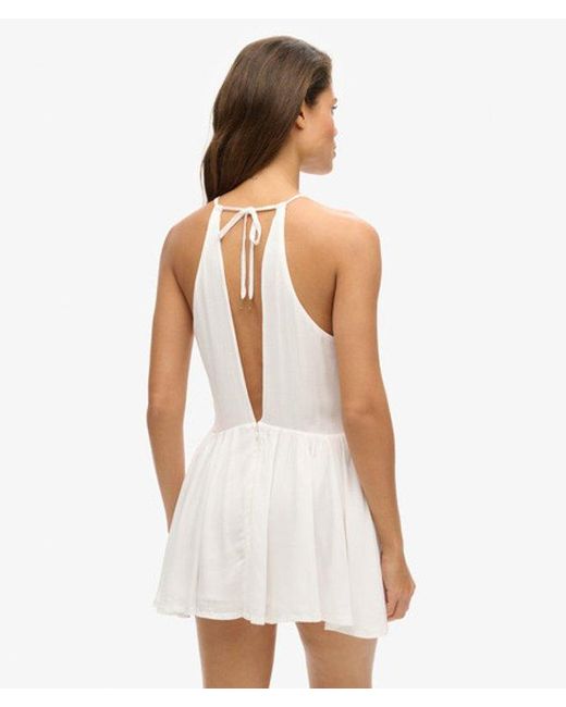 Superdry White & Co Vintage Embroidered Mini Dress