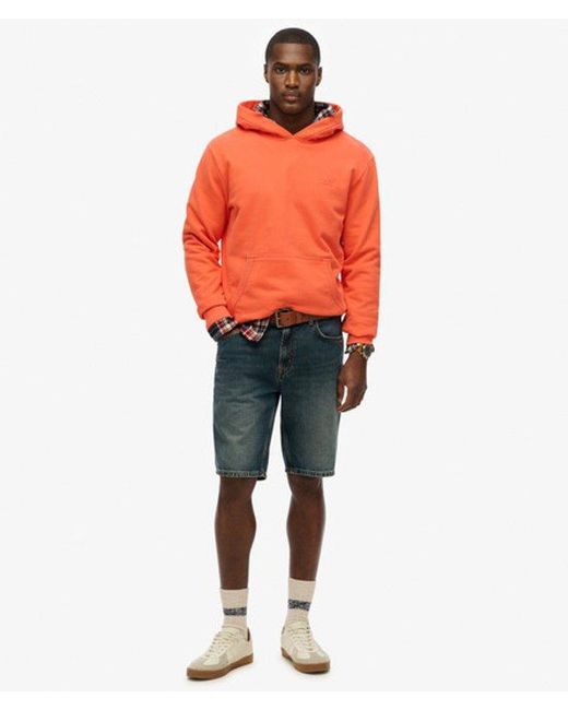Superdry Orange & Co Essential Logo Half Brushed Hoodie for men
