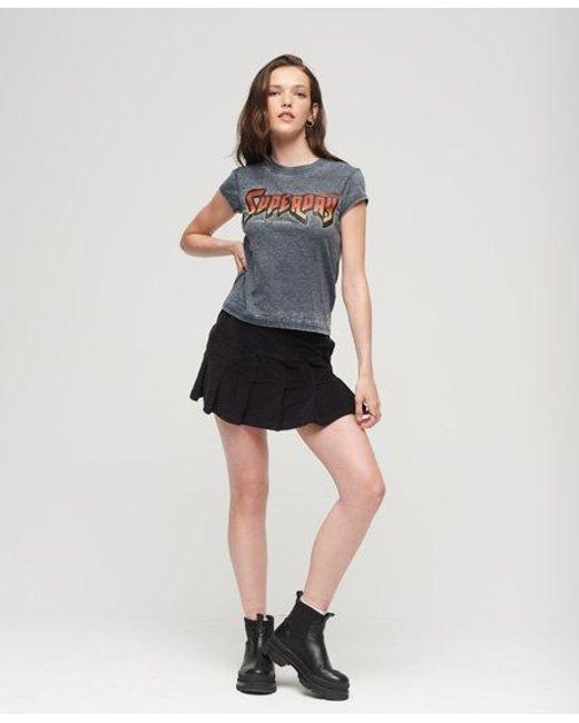 Superdry Green Graphic Rock Band T-shirt