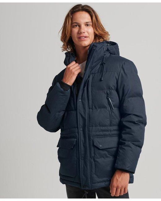 Superdry Synthetic Microfibre Expedition Parka Jacket Navy / Eclipse ...