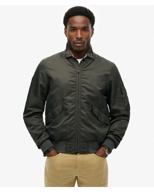 Superdry Gray Merchant Ma1 Bomber Jacket for men