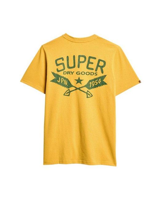 Superdry Yellow & Co Outdoor Graphic T-shirt for men