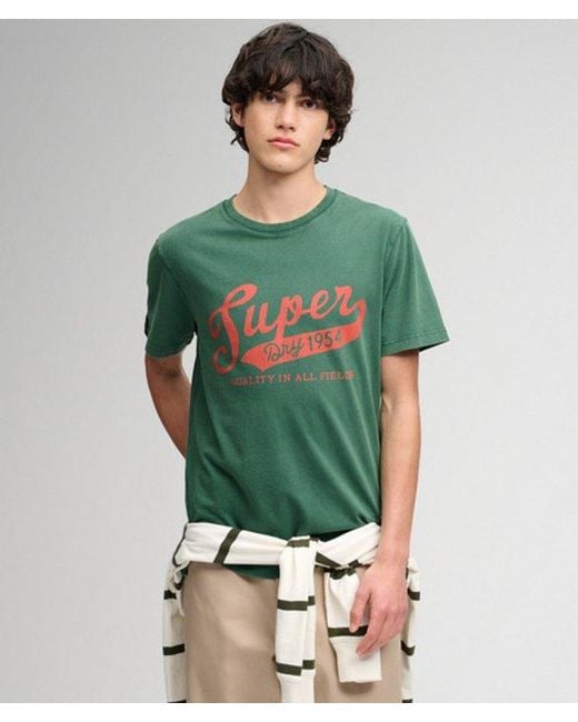 Superdry Green & Co Vintage Script T-shirt for men
