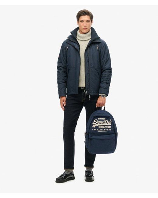 Superdry Blue & Co Ladies Classic Embroidered Heritage Montana Backpack