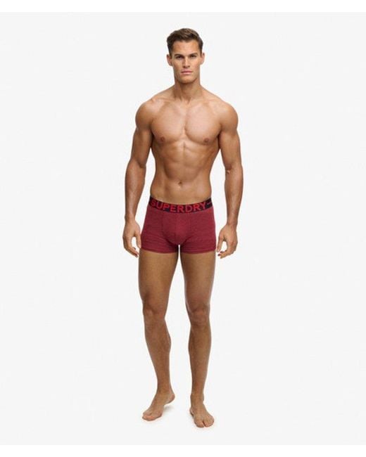 Superdry Red & Co Trunk Triple Pack for men