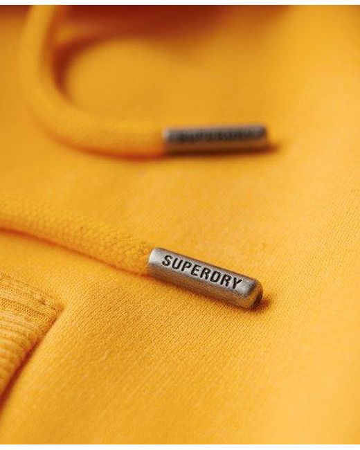 Sweat à capuche zippé à logo essential Superdry pour homme en coloris Metallic