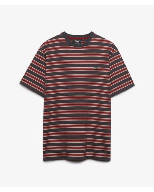 Superdry Red & Co Oversized Stripe T-shirt for men
