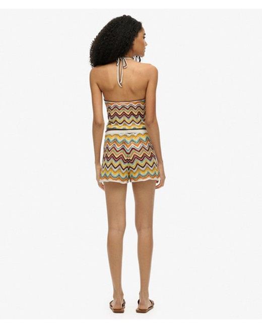 Superdry Green & Co Zigzag Knit Shorts