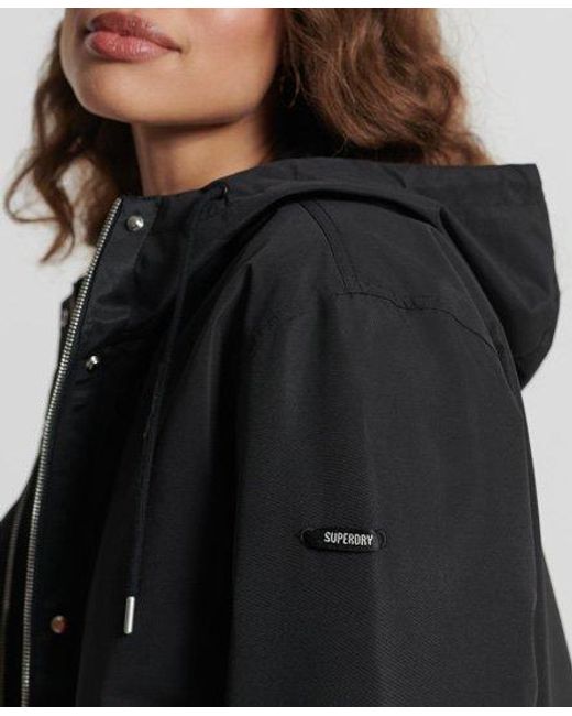 Superdry Black 3-In-1 Fishtail Parka Coat
