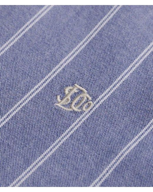 Superdry Blue & Co Preppy Oxford Long Sleeve Shirt for men