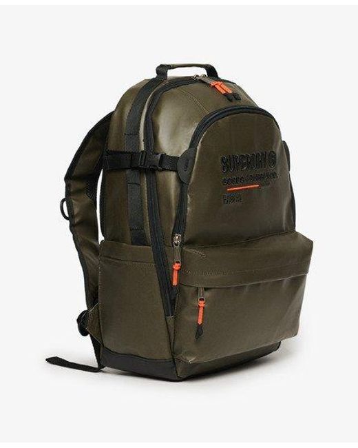 Superdry Green Embroidered Tarp Utility Backpack