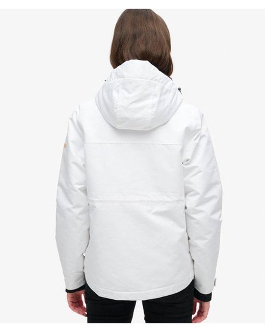 Veste à capuche ultimate windbreaker Superdry en coloris White