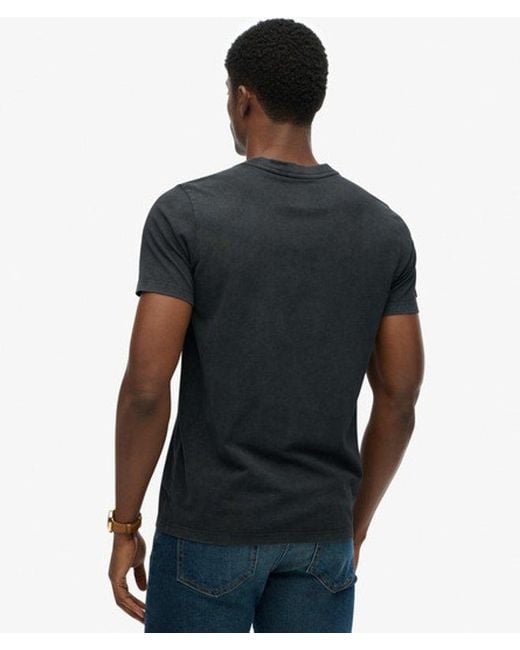 Superdry Black & Co Heritage Brand Relaxed T-shirt for men