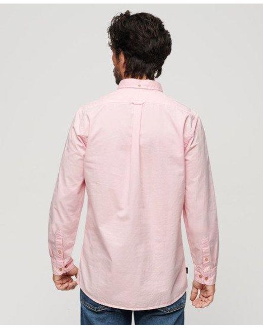 Superdry Pink The Merchant Store - Long Sleeved Shirt for men