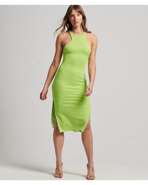 Superdry Green & Co Modal Jersey Racer Sleeveless Dress