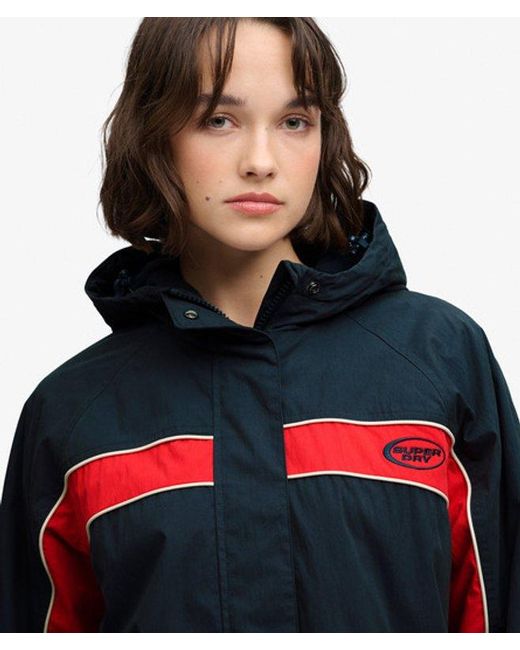 Superdry Blue & Co Vintage Hooded Wind Jacket