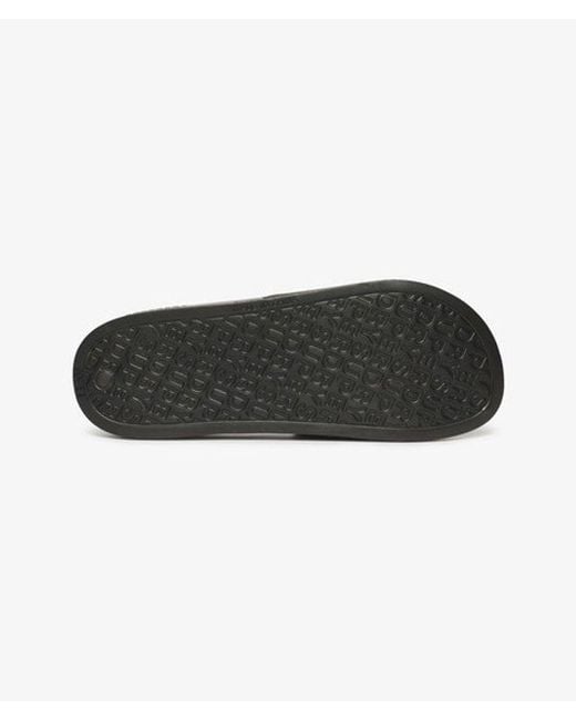 Superdry Black & Co Logo Pool Sliders for men