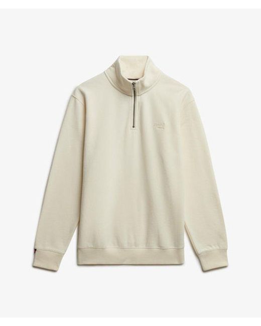 Superdry White & Co Essential Logo Half Zip for men