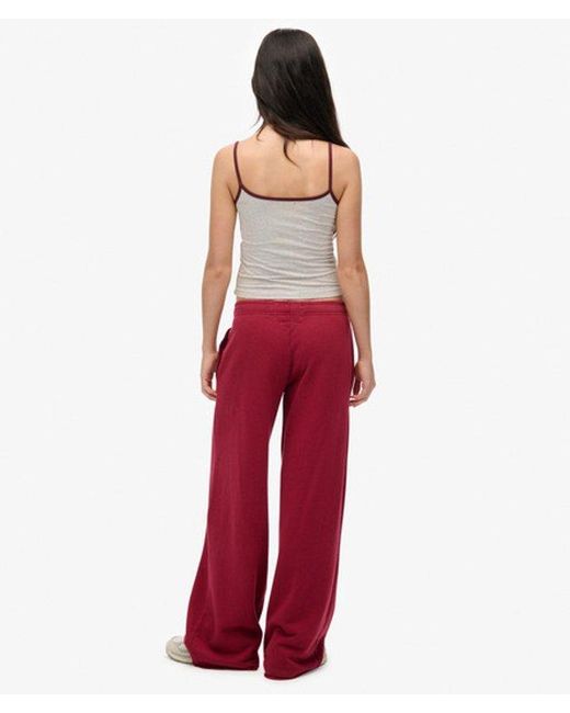 Superdry Red & Co Athletic Essentials Wide Leg joggers