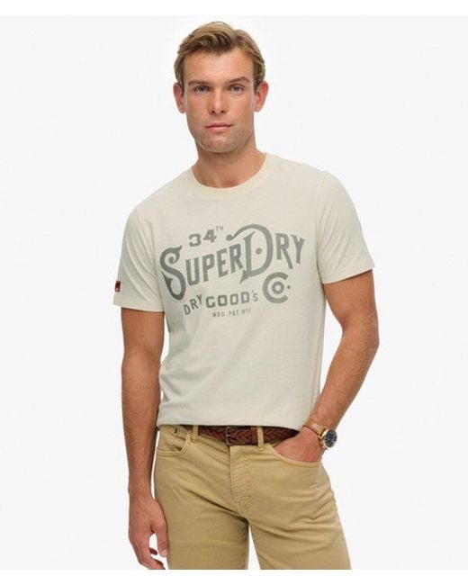 Superdry Natural & Co Heritage Brand Relaxed T-shirt for men