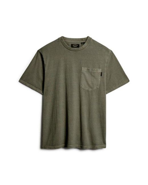 Superdry Green & Co Contrast Stitch Pocket T-shirt for men