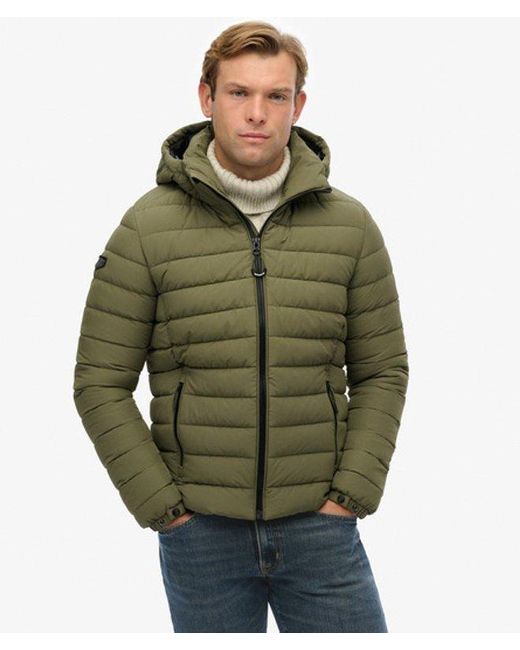 Superdry Green & Co Hooded Fuji Padded Jacket for men