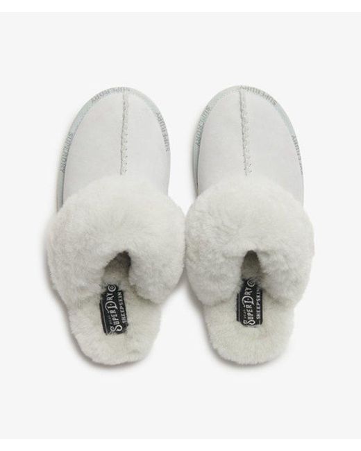 Superdry White & Co Suede Mule Slippers