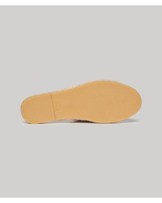 Superdry Metallic & Co Espadrille Cross Strap Sliders