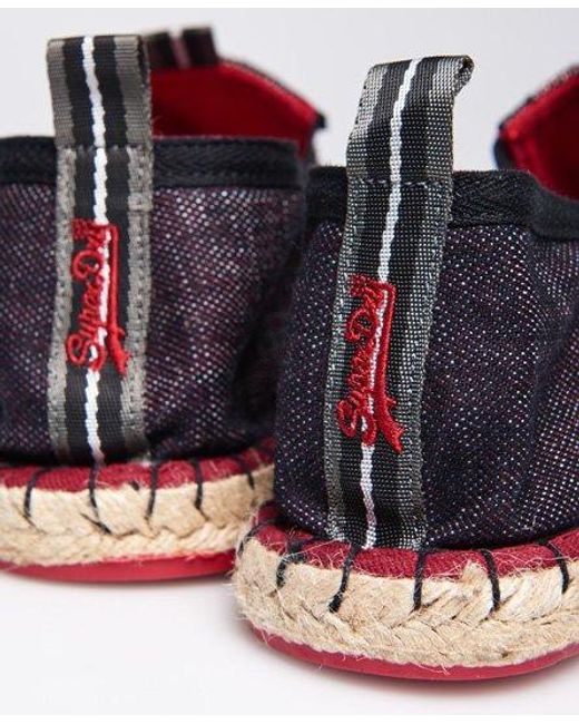 Superdry Red Classic Espadrilles State for men