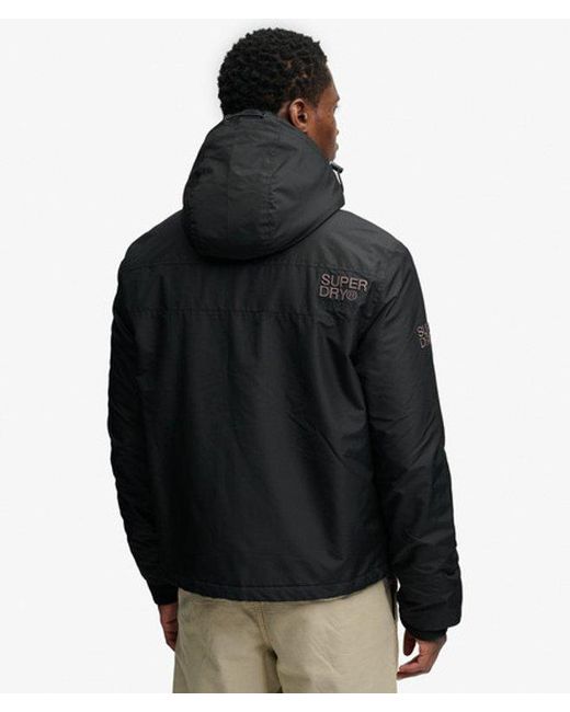 Superdry Black & Co Hooded Arctic Windcheater Jacket for men