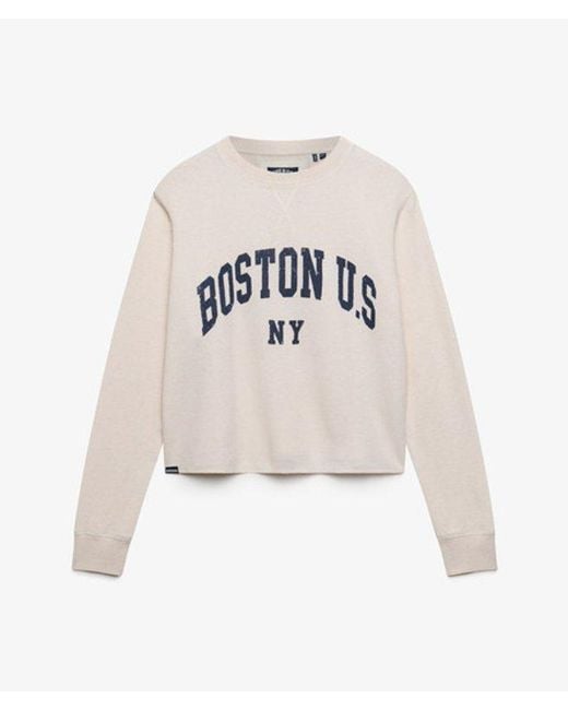 Superdry White & Co Athletic Essential Graphic Long Sleeve Top