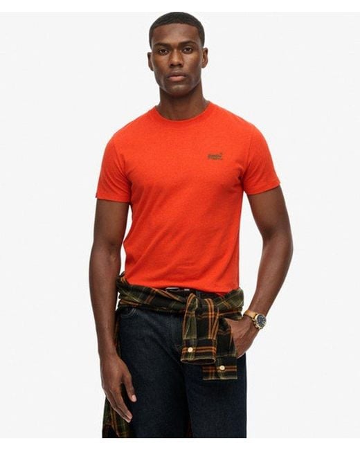 Superdry Red & Co Essential Logo T-shirt for men