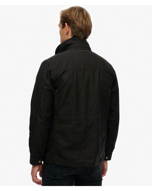 Superdry Black Collared M65 Jacket for men
