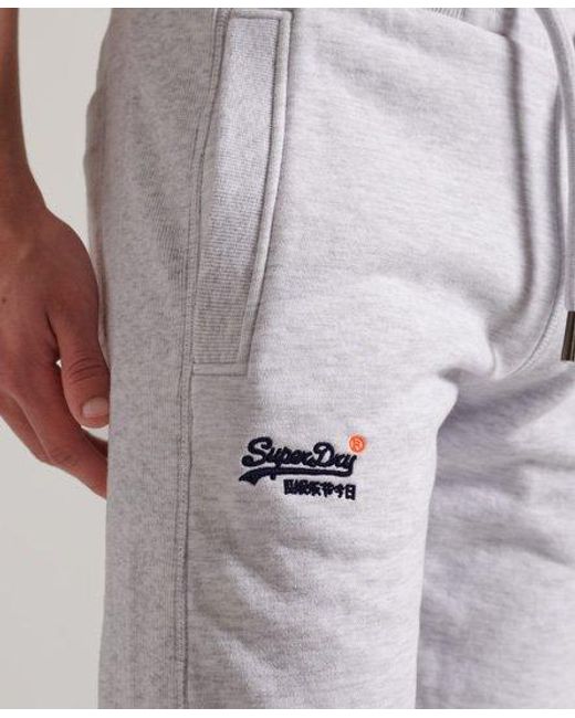 Superdry White Label Classic Loopback Joggers Ice Marl for men