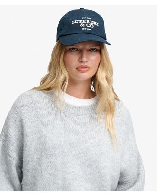 Superdry Blue Company Logo Baseball Cap