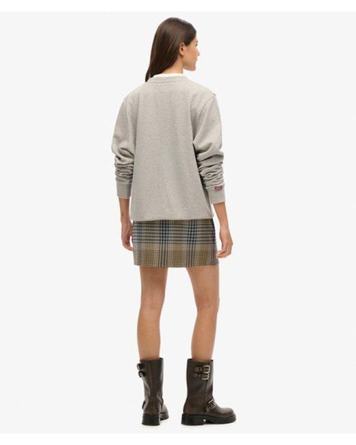 Superdry Gray & Co Check Mini Skirt