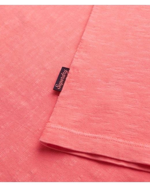 Superdry Red & Co Essential Logo Garment Dye Vest Top