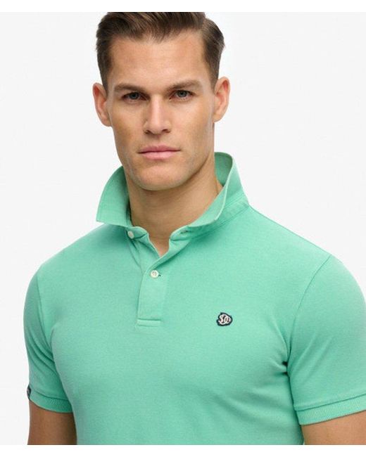 Superdry Green & Co Vintage Destroy Polo Shirt for men