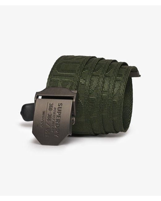 Superdry Green Workwear Webbing Belt for men