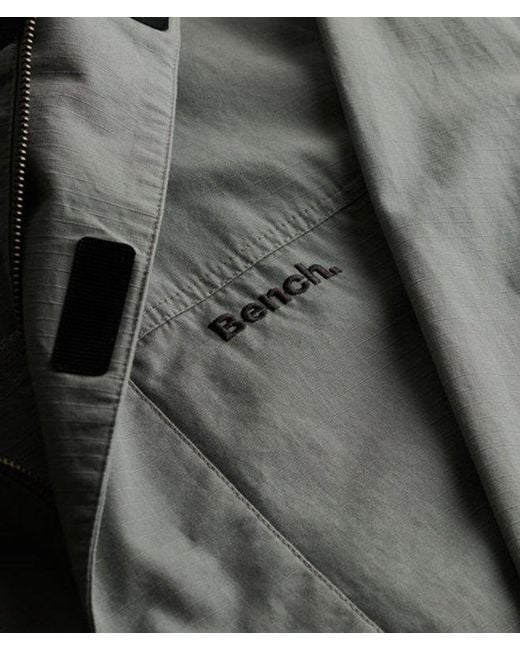 Superdry Gray Bench X & Co Bench High Neck Ripstop Jacket for men