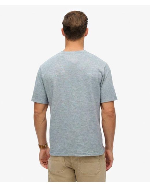 Superdry Blue & Co Loose Fit Overdyed Cotton T-shirt for men