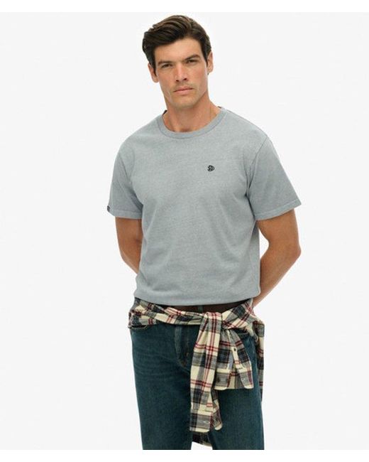 Superdry Gray Essentials Relaxed T-Shirt for men
