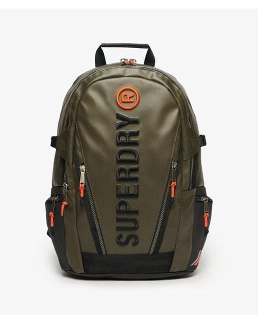 Superdry Green & Co Embroidered Logo Tarp Rucksack