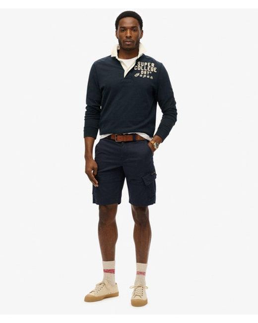 Superdry Blue & Co Organic Cotton Core Cargo Shorts for men